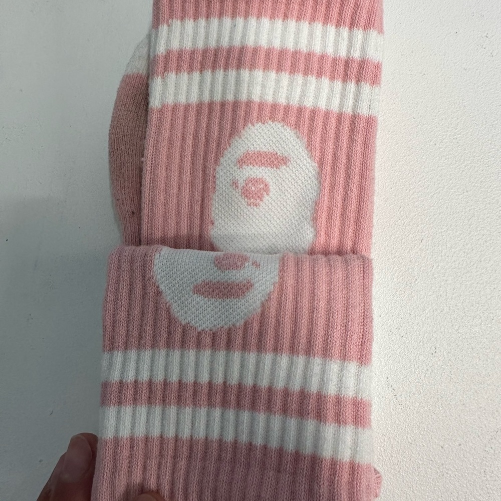 Bape Pink Socks (OS) - Picture 5 of 5